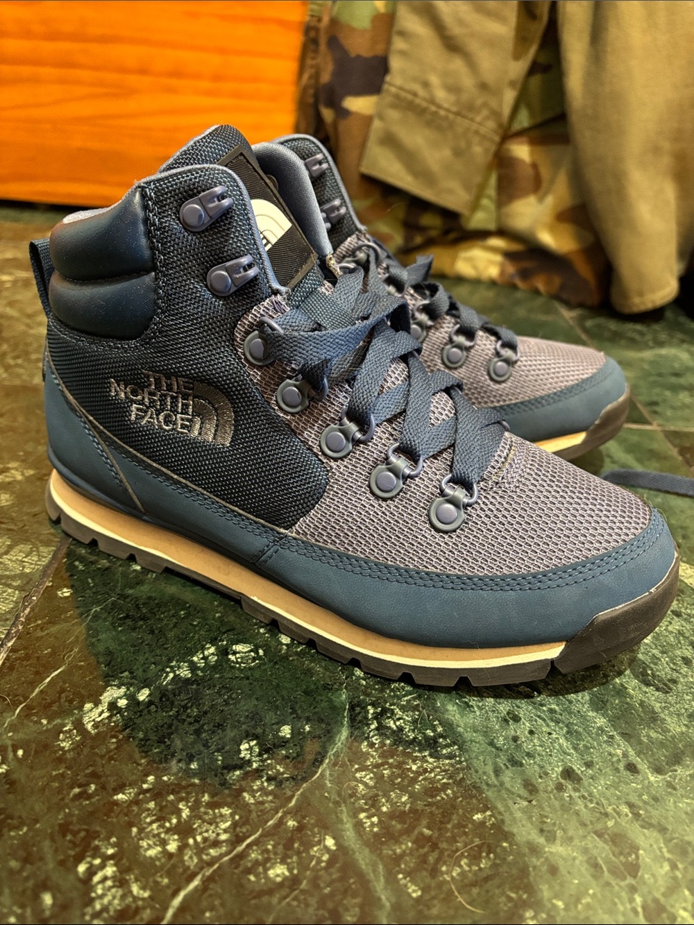 The North Face Navy Lace-Up Women's Hiking Boots